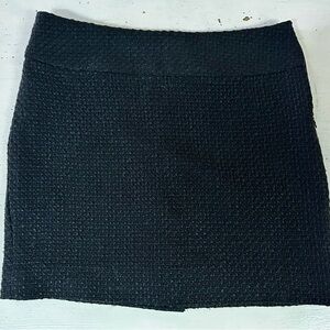 The Limited Textured Black Mini Skirt